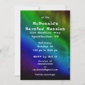 Halloweenfeest voor kinderen kleurrijk schattig kaart (Achterkant)