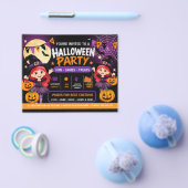 Halloweenfeest voor kinderen uitnodiging | Schatti Flyer (Enkel)