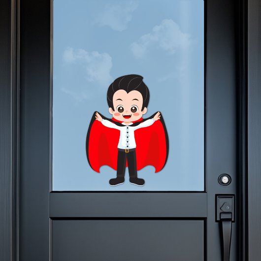 Halloweenfeest voor kinderen Vampier Raamsticker