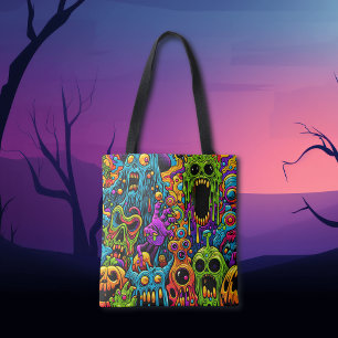 Halloweenfeest   Zombie en Monsters Tote Bag