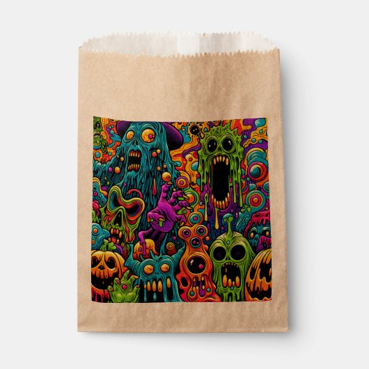 Halloweenfeest | Zombies en monsters Bedankzakje (Voorkant)