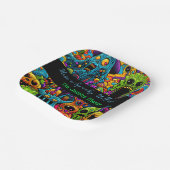 Halloweenfeest | Zombies en monsters gepersonalise Papieren Bordje (Gebogen)