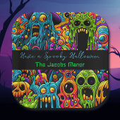 Halloweenfeest | Zombies en monsters gepersonalise Papieren Bordje