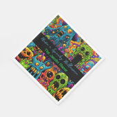 Halloweenfeest | Zombies en monsters gepersonalise Servet (Hoek)