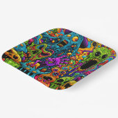 Halloweenfeest | Zombies en monsters Papieren Bordje (Gebogen)