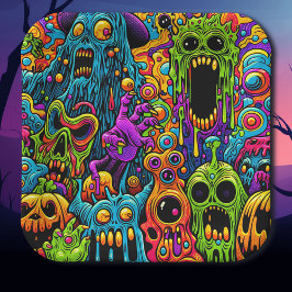 Halloweenfeest | Zombies en monsters Papieren Bordje