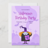 Halloweenfeestuitnodiging, Halloweenverjaardag Kaart (Voorkant)