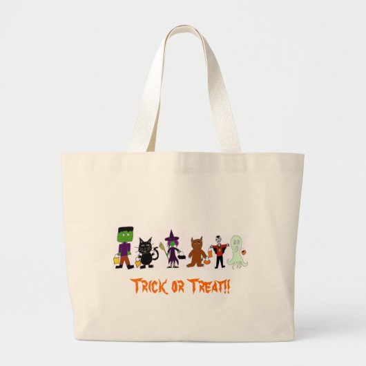 HalloweenFriends Grote Tote Bag (Voorkant)