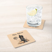  Halloweenheks en Volle-maanballon Kartonnen Onderzetters (Insitu)