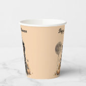  Halloweenheks en Volle-maanballon Papieren Bekers (Links)