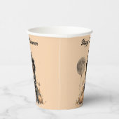  Halloweenheks en Volle-maanballon Papieren Bekers (Rechts)