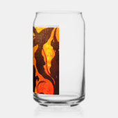 Halloweenheks met een zwarte kat blikvorm glas (Links)