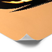 Halloweenheks met pompoenen poster (Hoek)