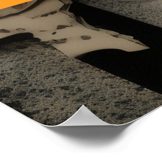 Halloweenheks met pompoenen poster (Hoek)