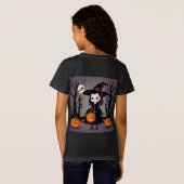 Halloweenheks met pompoenen t-shirt (Achterkant volledig)