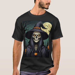 Halloweenheks met stralende ogen t-shirt