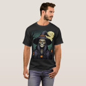 Halloweenheks met stralende ogen t-shirt (Voorkant volledig)
