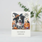 Halloweenhond uit het Kinder Briefkaart (Staand voorkant)