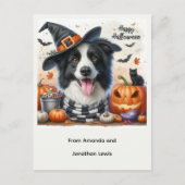 Halloweenhond uit het Kinder Briefkaart (Voorkant)