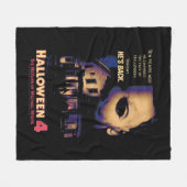 Halloweenhuis en masker fleece deken (Voorkant (Horizontaal))