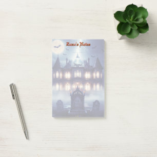 Halloweenhuis met Frankie, donkerblauw Post-it® Notes