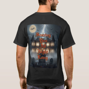 Halloweenhuis met Frankie, donkergrijs T-shirt