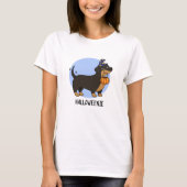 Halloweenie Funny Sausage Dog Pun T-shirt (Voorkant)