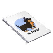 Halloweenie Grappige Worst Hond Pun  Notitieboek (Rechterzijde)