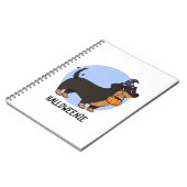 Halloweenie Grappige Worst Hond Pun  Notitieboek (Linkerzijde)