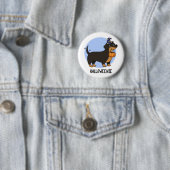 Halloweenie Grappige Worst Hond Pun Ronde Button 5,7 Cm (In situ)
