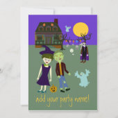 Halloweenies uitnodigen 2 kaart (Voorkant)