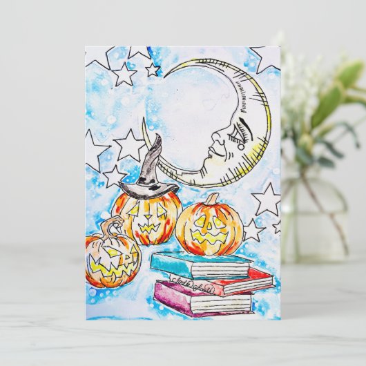 Halloweenkaart Feestdagenkaart (Staand voorkant)