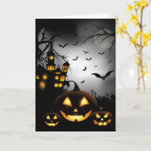 Halloweenkaart Kaart (Gele Bloem)