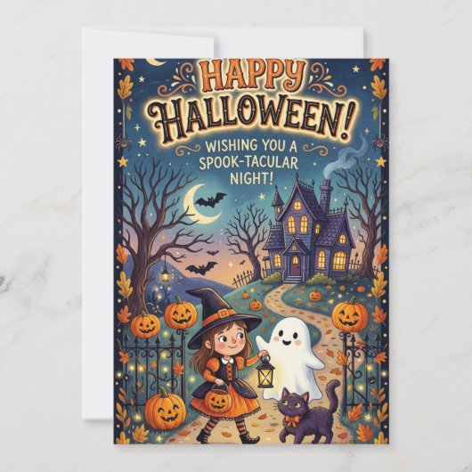 Halloweenkaart kaart (Voorkant)