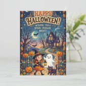 Halloweenkaart kaart (Staand voorkant)