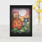 Halloweenkaart van Molly Harrison Kaart (Gele Bloem)