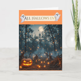 Halloweenkaart vieren kaart