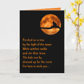 Halloweenkaart voor kattenliefhebbers, origineel g kaart (Gele Bloem)