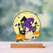 Halloweenkat Acryl Bord (Neutraal)