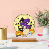 Halloweenkat Acryl Bord (Huwelijk)
