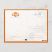Halloweenkatten bij het spookhuis briefkaart (Achterkant)