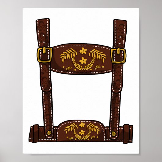 Halloweenkostuum - Mannen Lederhosen Poster (Voorkant)