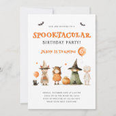 Halloweenkostuum verjaardagsfeest Kinder Kaart (Voorkant)