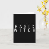 Halloweenkostuum voor Sic Witch Kaart (Gele Bloem)