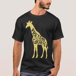Halloweenkostuums doen alsof ik een Giraffe ben T-shirt