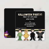 Halloweenkostuums Kind Halloweenfeest Uitnodigen Kaart (Voorkant / Achterkant)