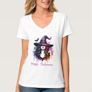 Halloweenkostuums met een heksenthema t-shirt