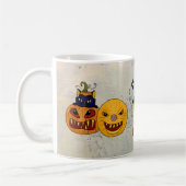 Halloweenkürbis Koffiemok (Links)