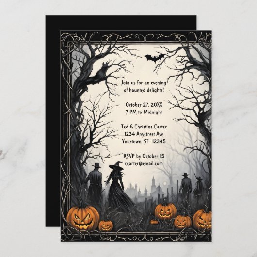 Halloweenland Kaart (Voorkant / Achterkant)