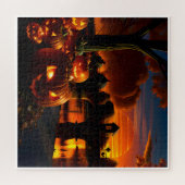 Halloweenlandschap Legpuzzel (Horizontaal)